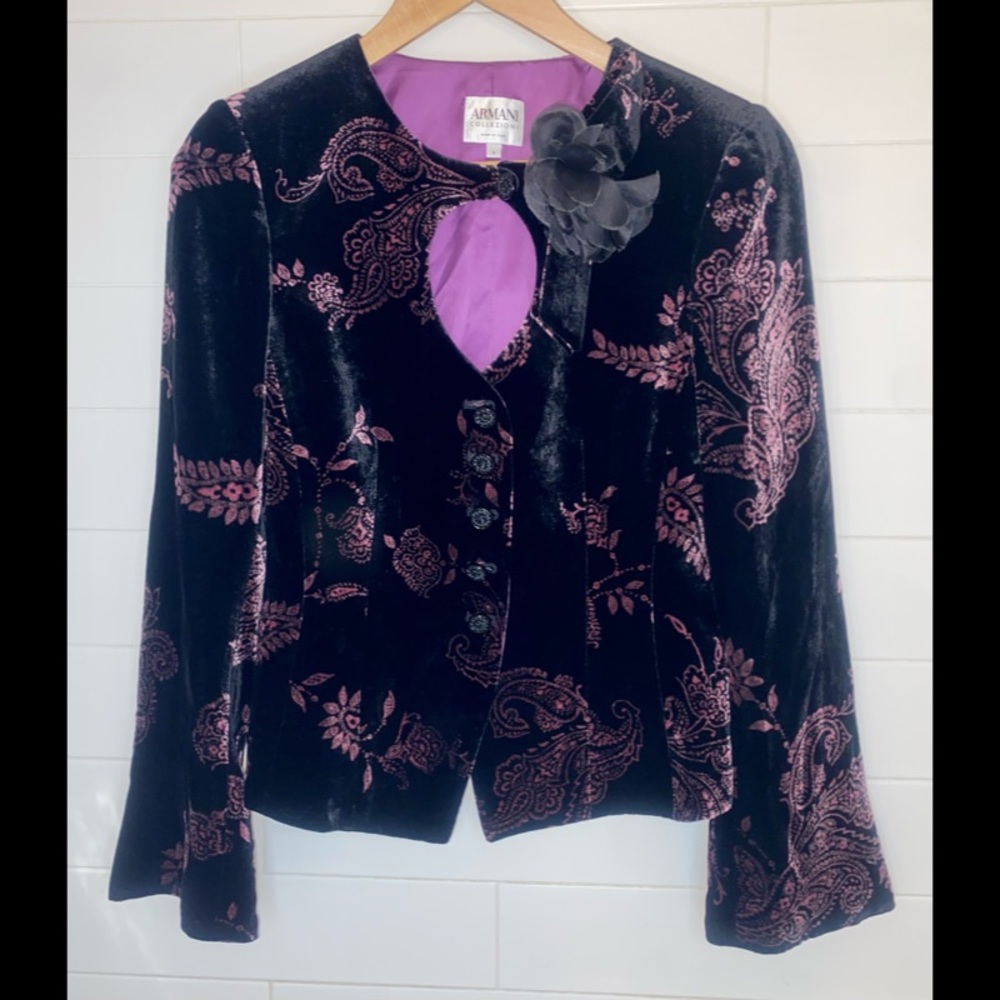Armani Collezioni Silk Blazer - vintage